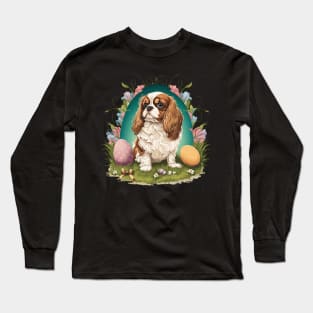 King Spaniel happy easter day Long Sleeve T-Shirt